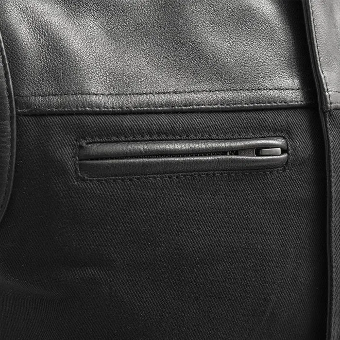 FINN - Motorcycle Leather/Twill Vest