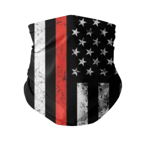 Firefighters Red Lives Firefighter Flag Neck Gaiter/Face Mask