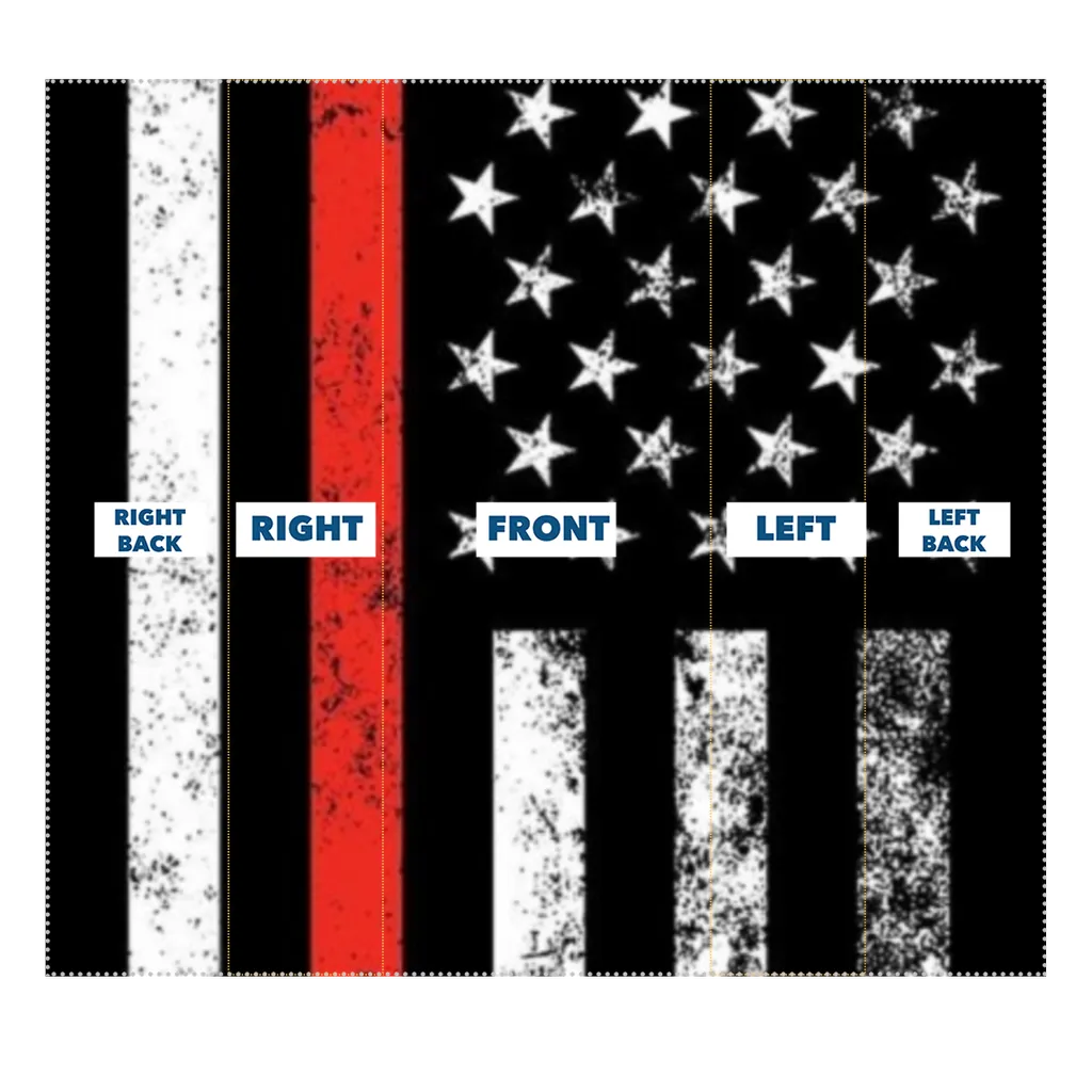 Firefighters Red Lives Firefighter Flag Neck Gaiter/Face Mask