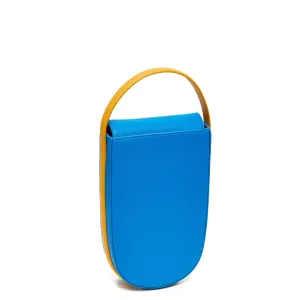 fitini mini rounded leather tote - golden sky