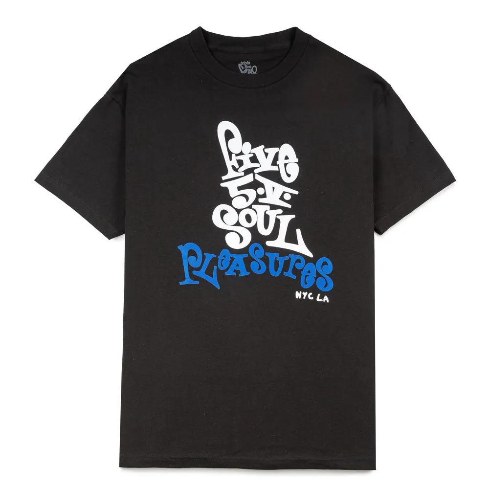 Five 5 V Tee | Black