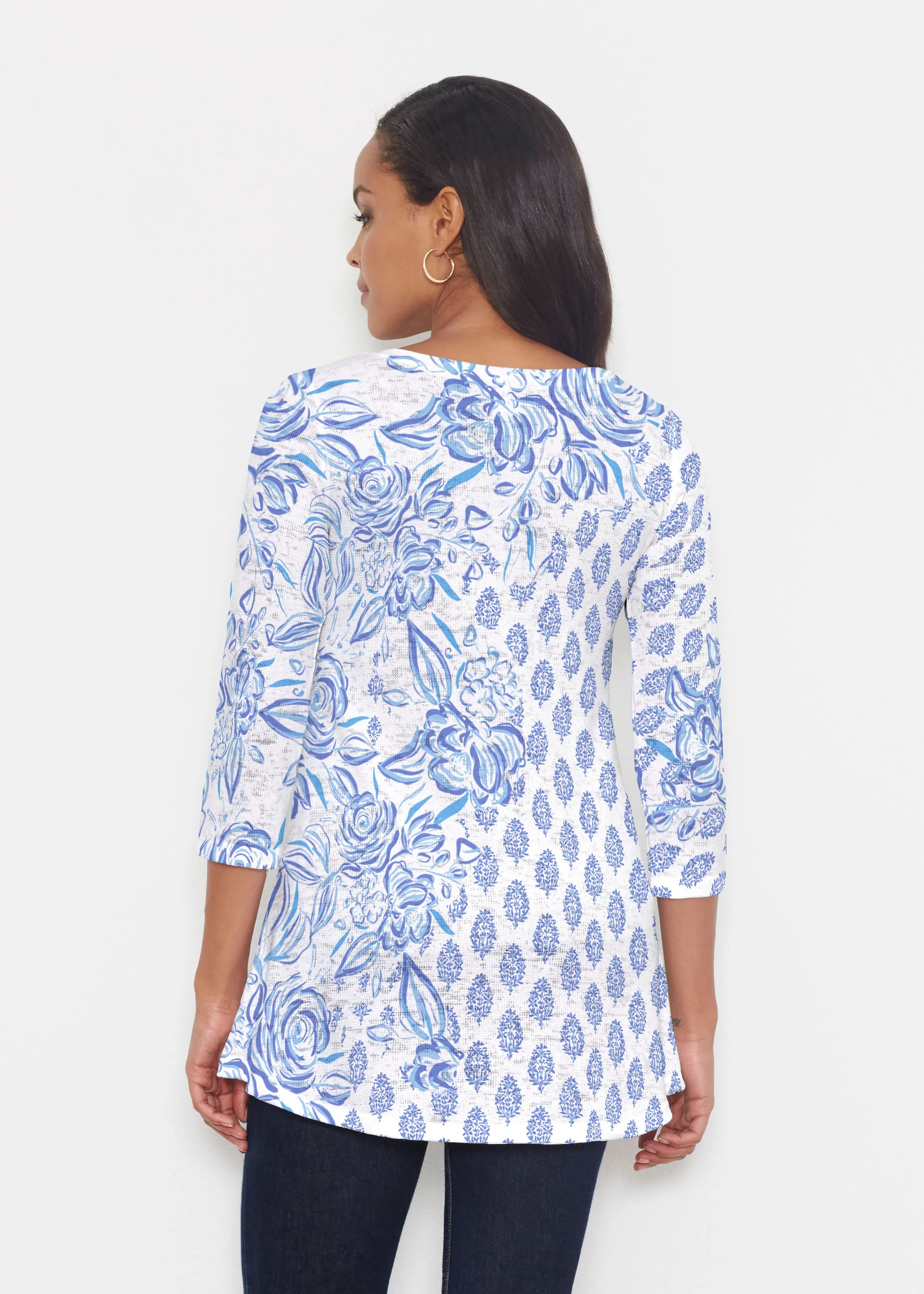 Flora (8041) ~ Katherine Hi-Lo Thermal Tunic