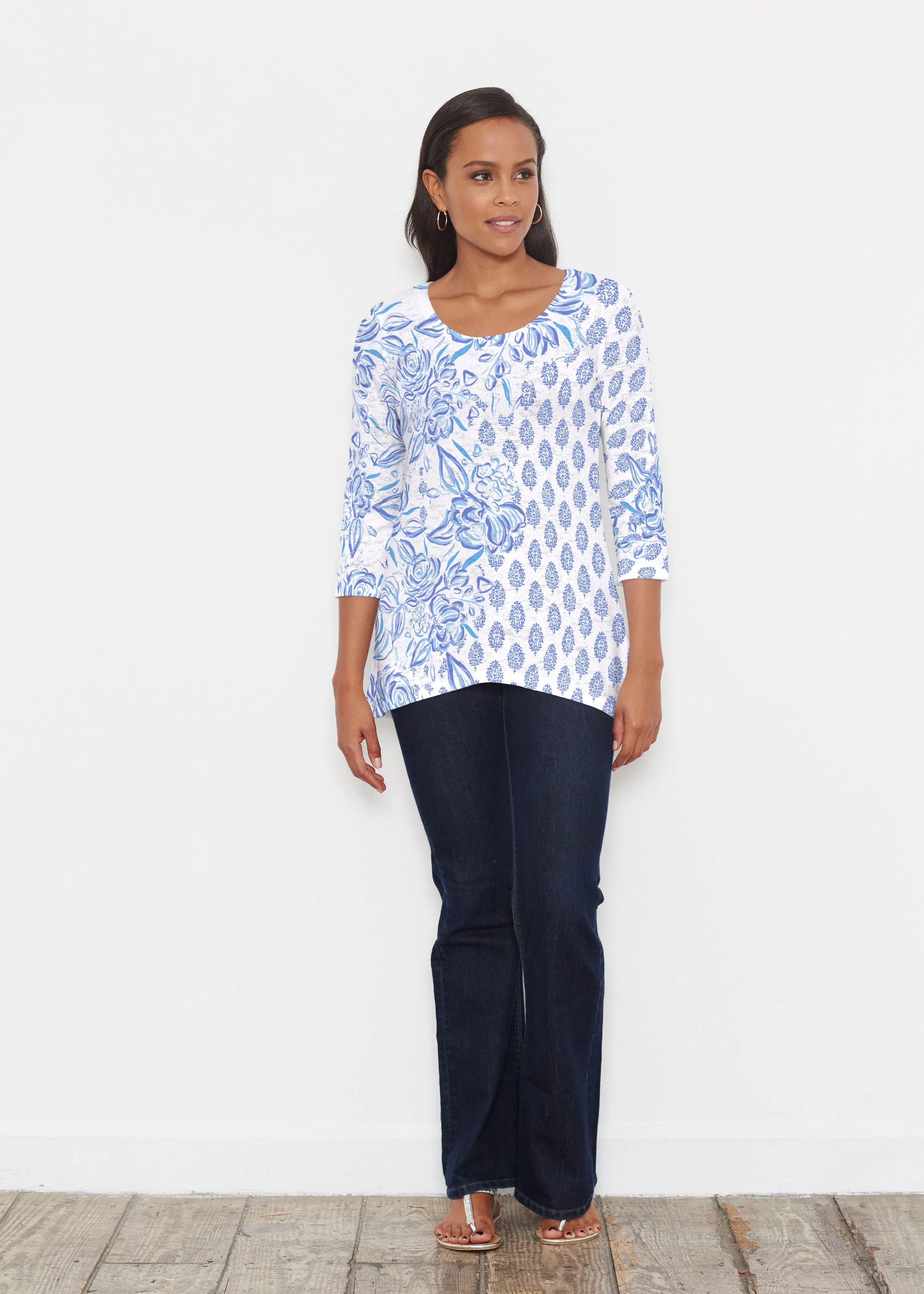 Flora (8041) ~ Katherine Hi-Lo Thermal Tunic