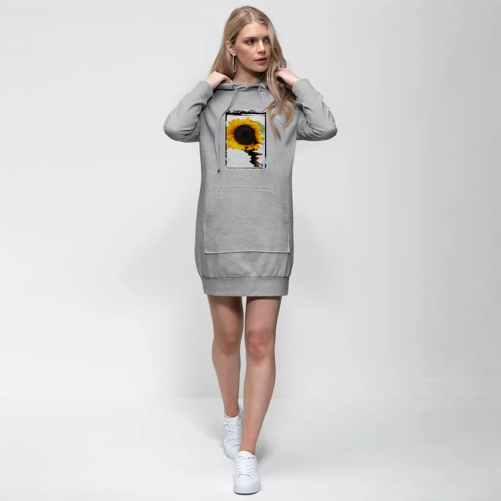 Flower Down Premium Adult Hoodie Dress