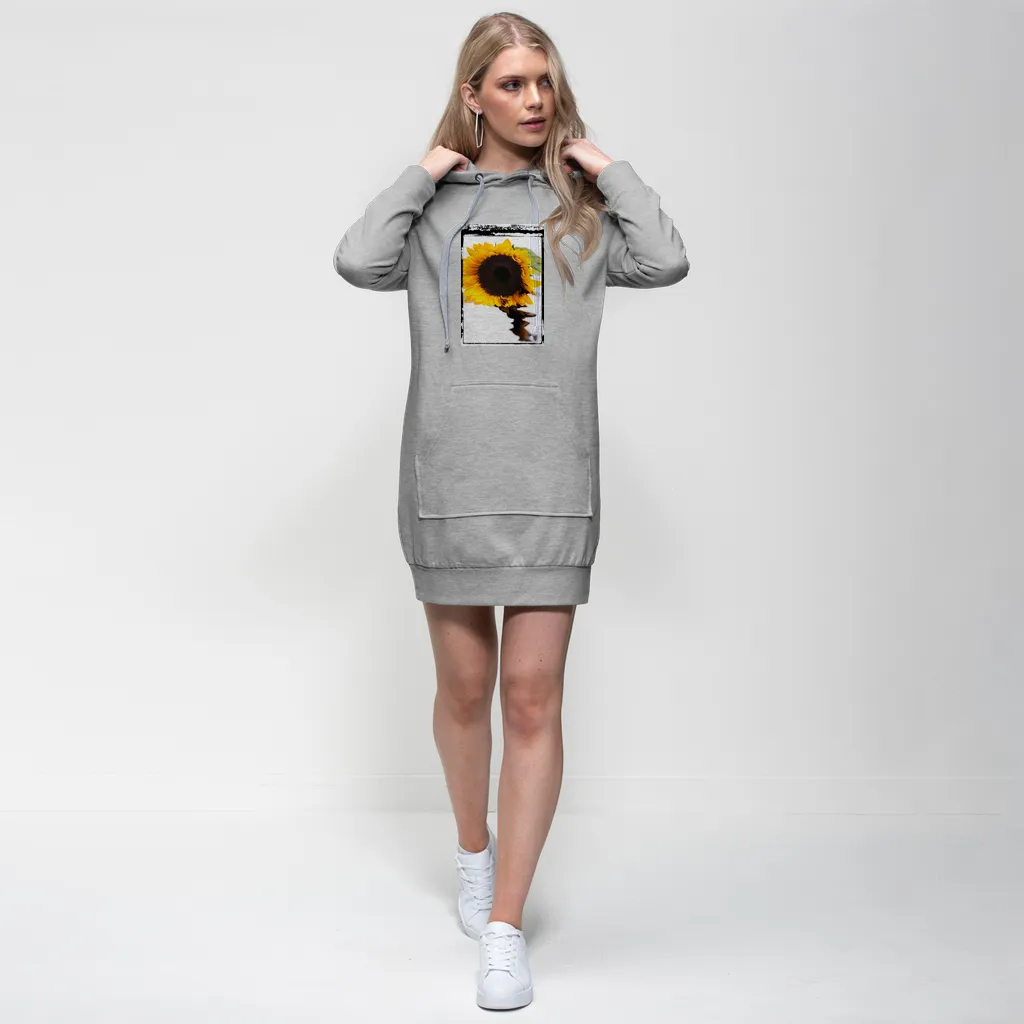 Flower Down Premium Adult Hoodie Dress