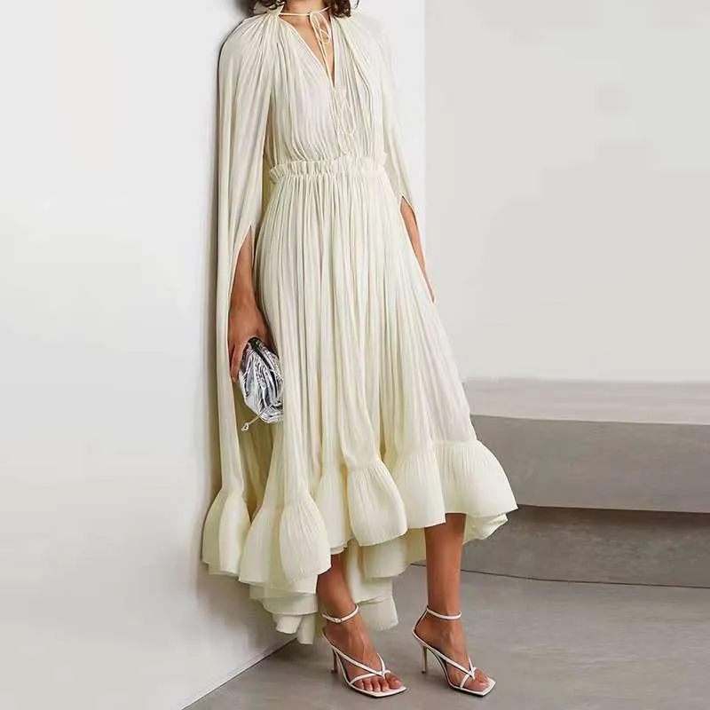 FLOWY DRESS DOLMAN SLEEV