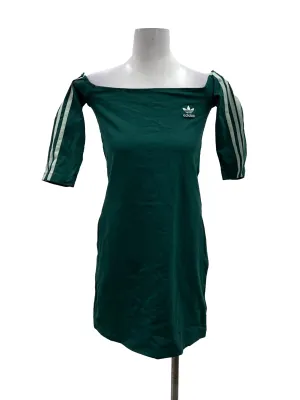 Forest Green Boat Neck Dress
