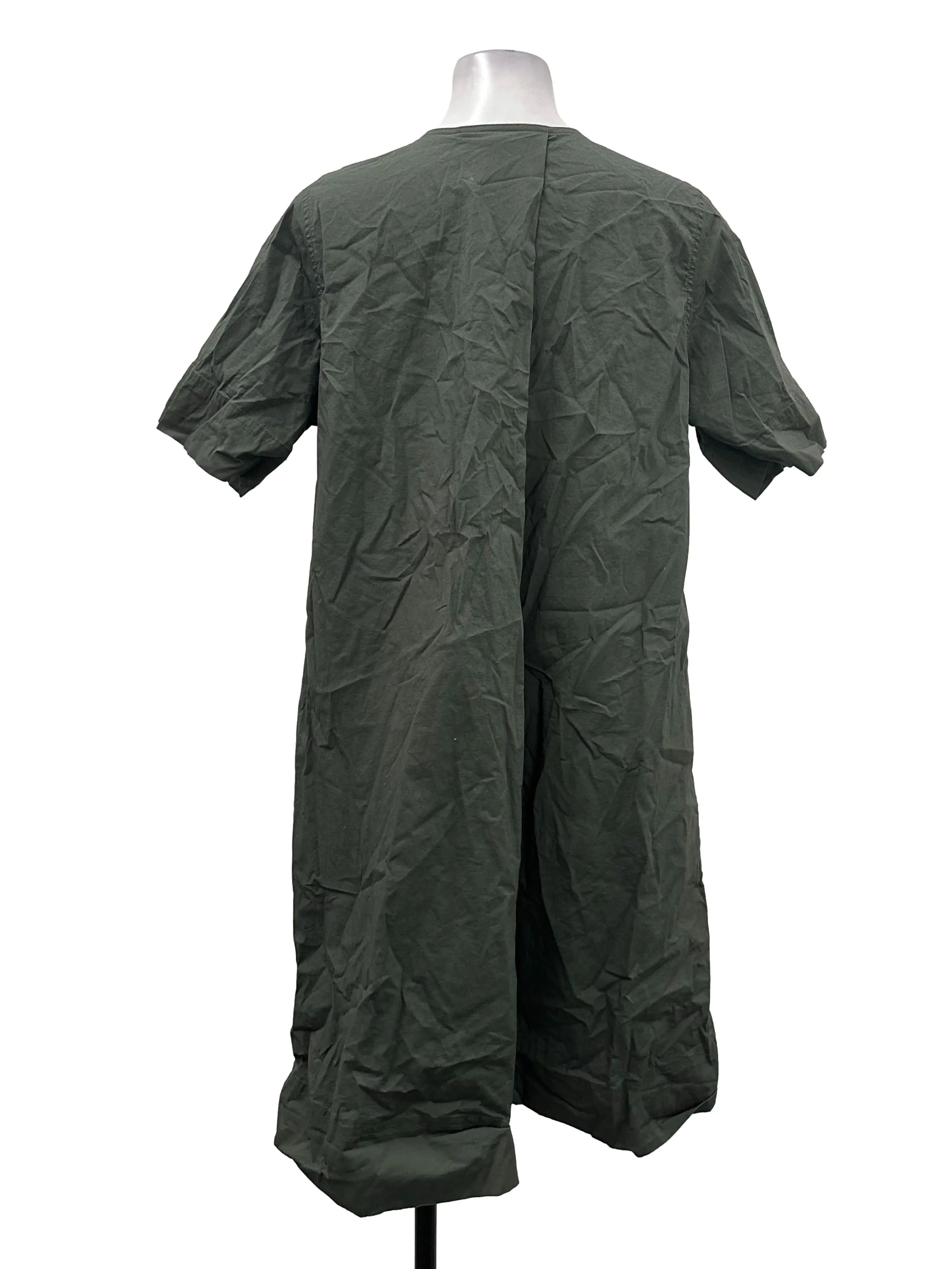 Forest Green Buttoned Dress
