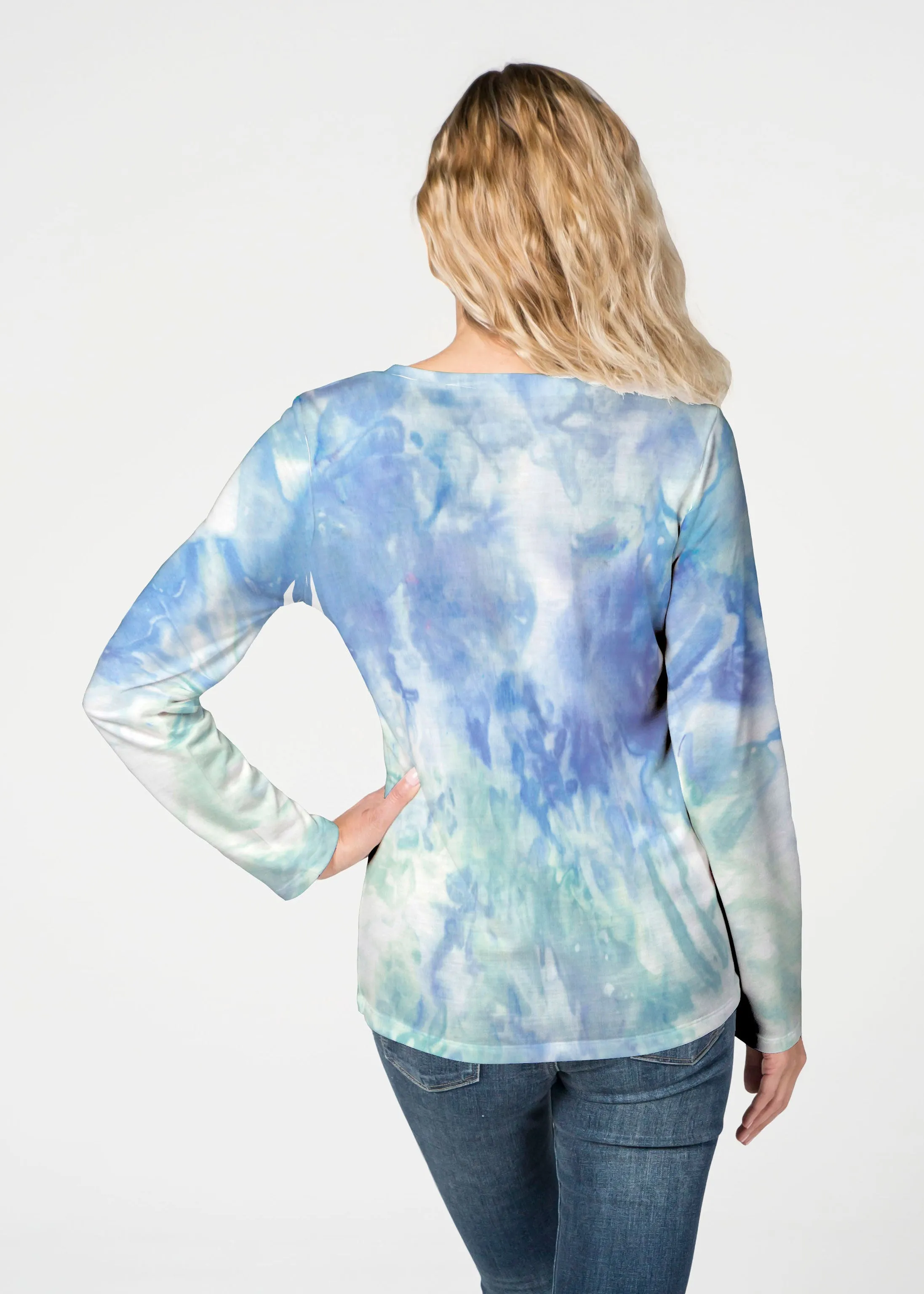 Francesca (16249) ~ French Terry V-neck Top