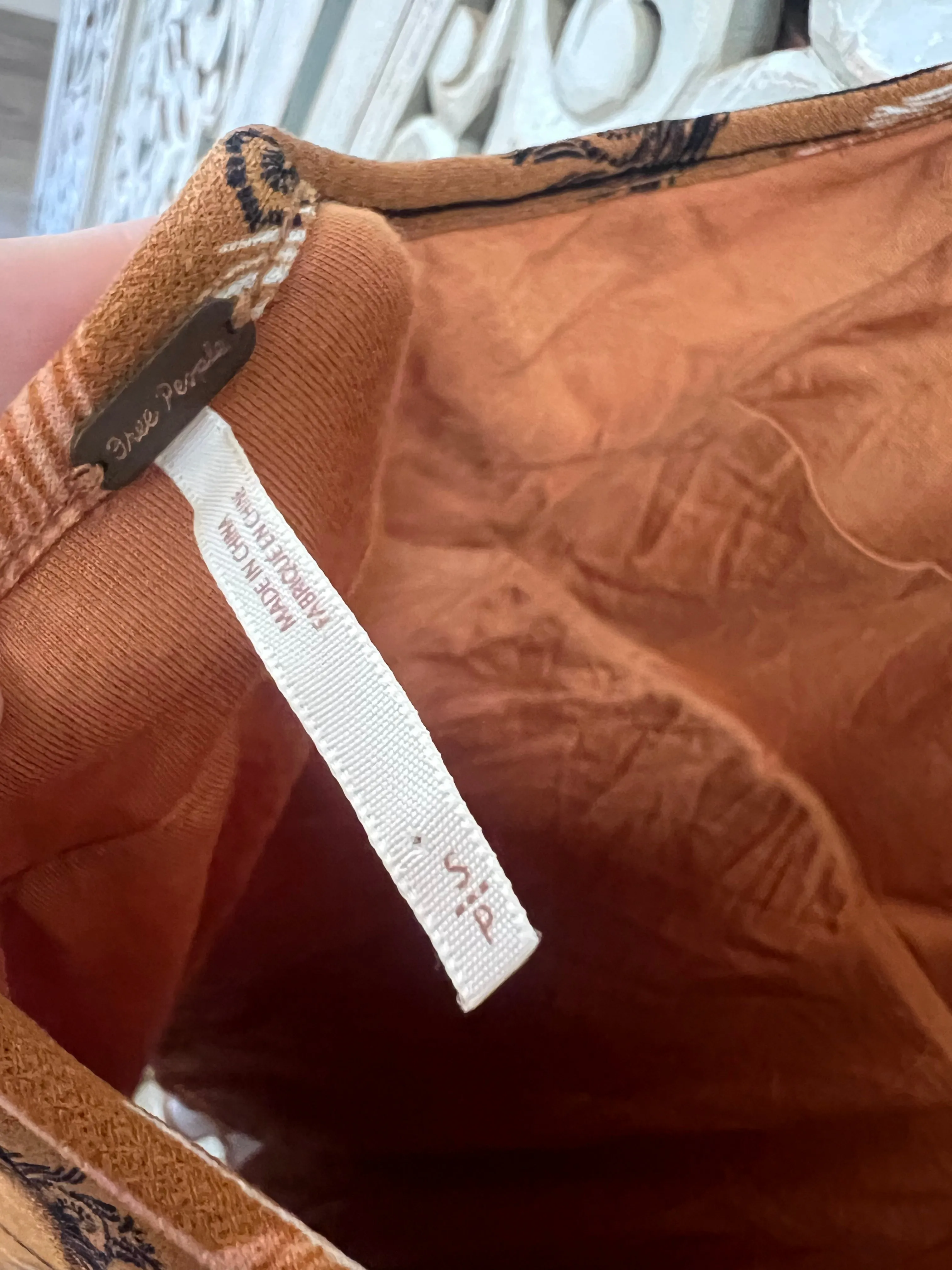 Free People Brown Halter Dress S (RESTYLE)