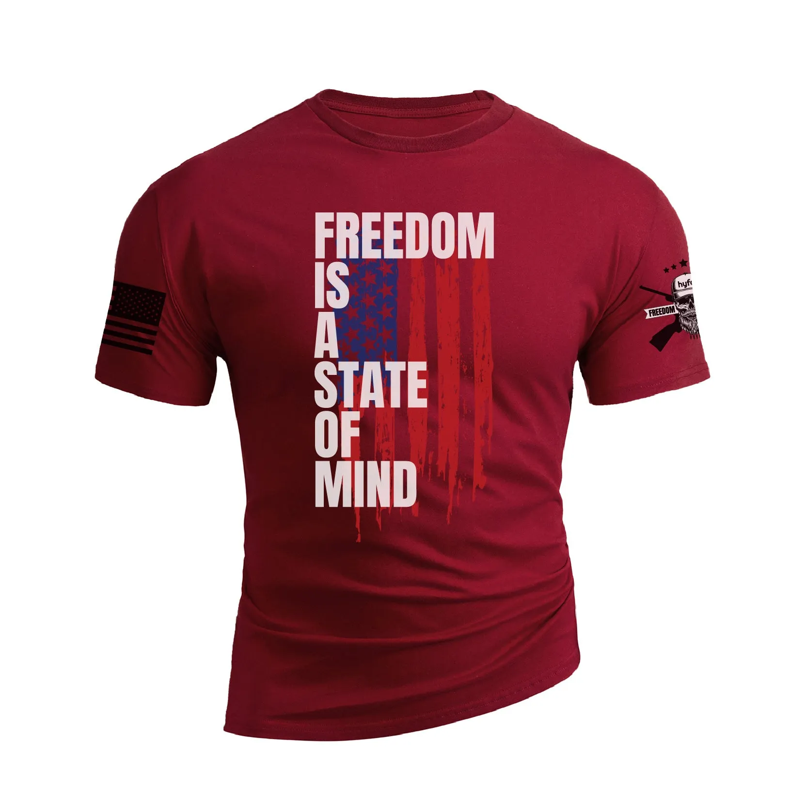 FREEDOM IS A STATE OF MIND GRAPHIC TEE