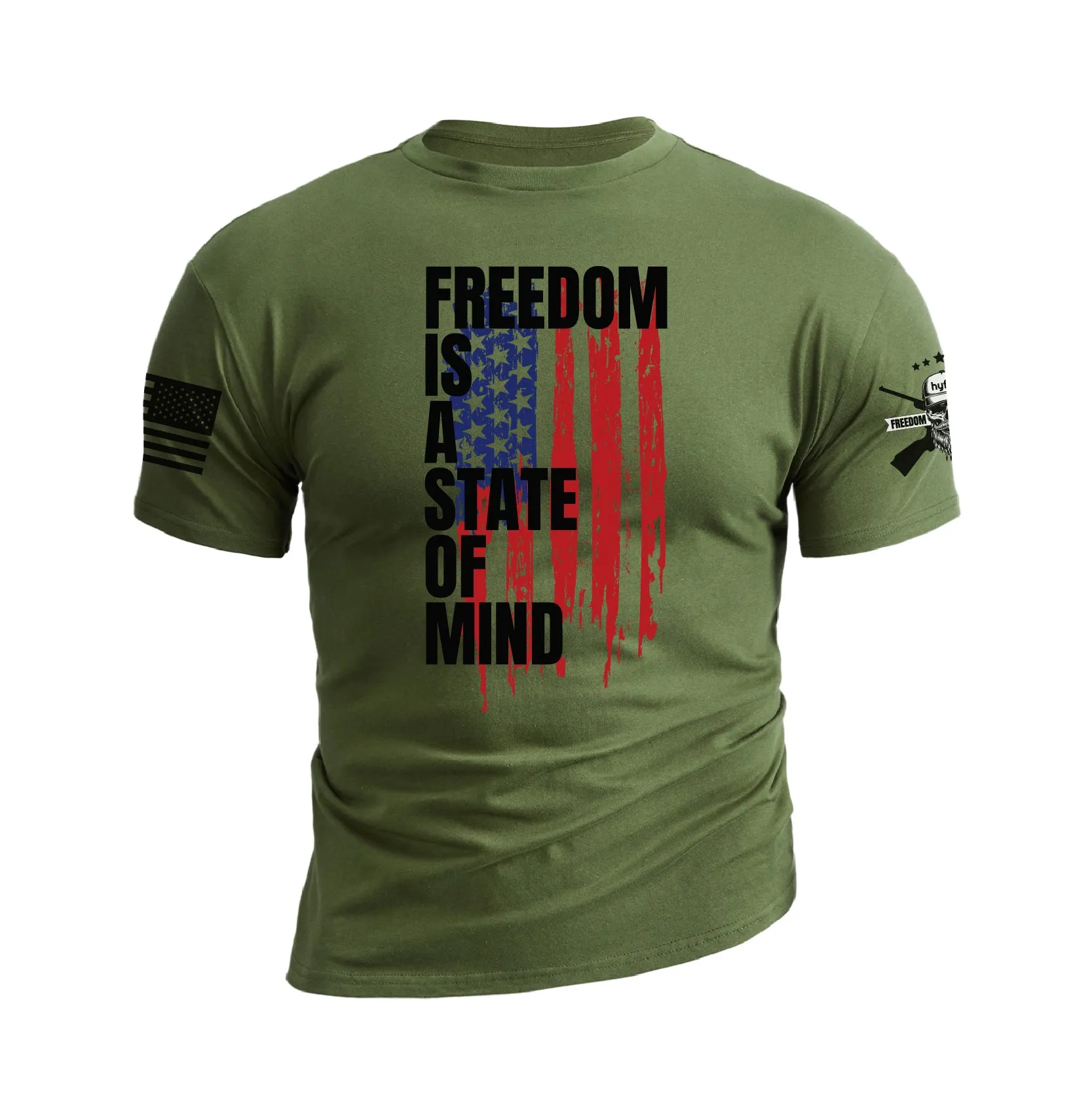 FREEDOM IS A STATE OF MIND GRAPHIC TEE