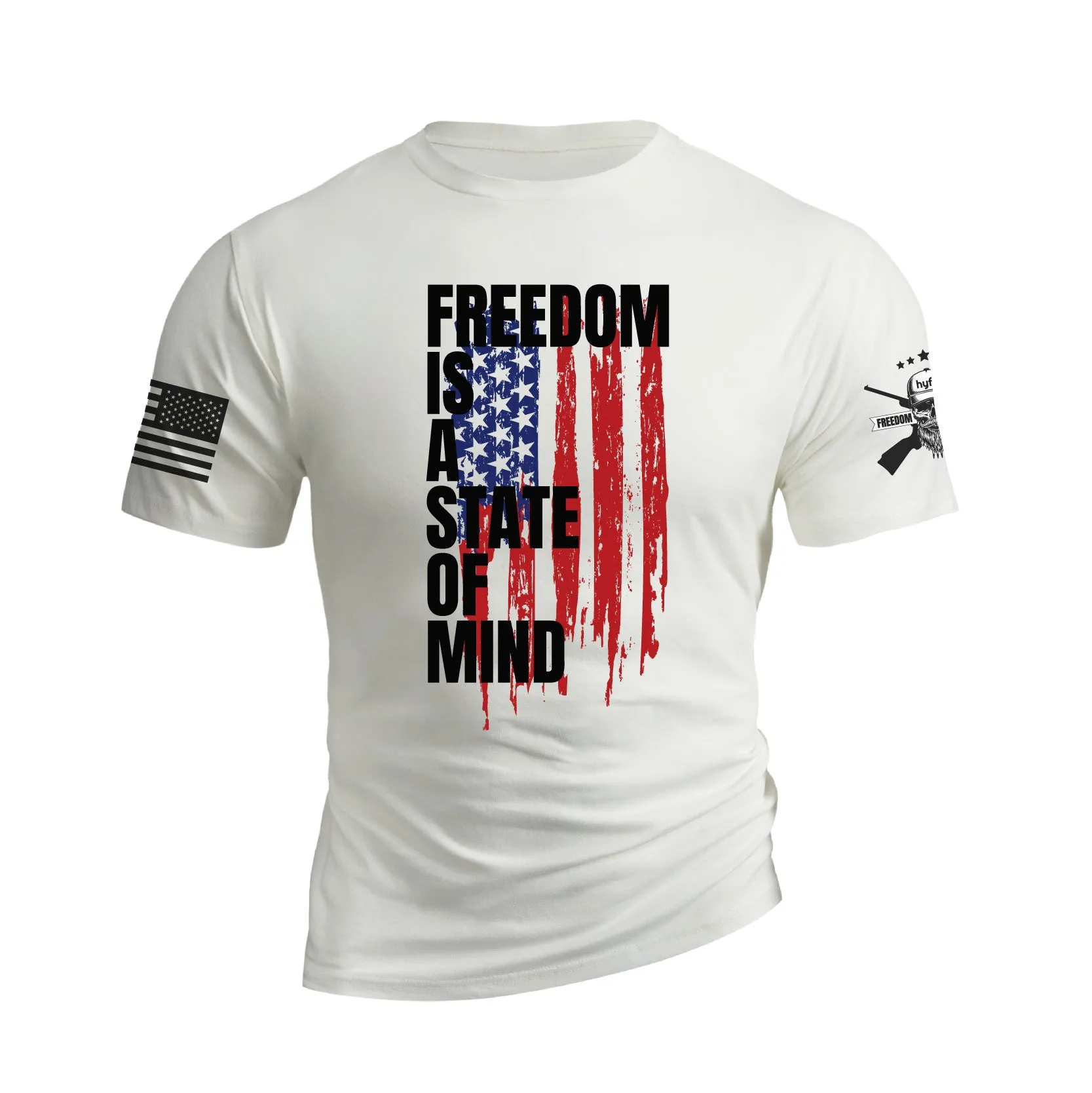FREEDOM IS A STATE OF MIND GRAPHIC TEE