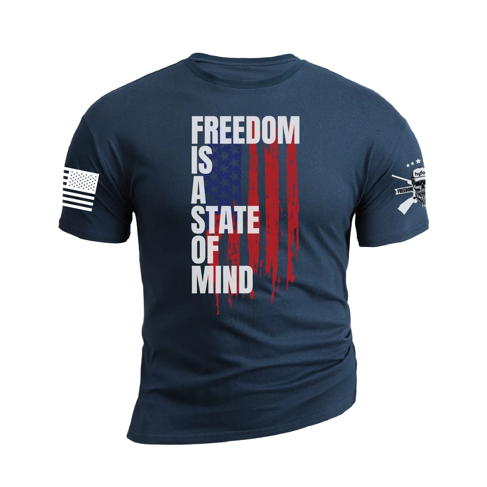 FREEDOM IS A STATE OF MIND GRAPHIC TEE