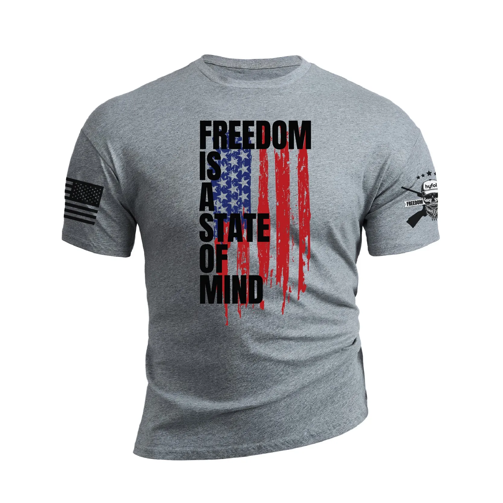 FREEDOM IS A STATE OF MIND GRAPHIC TEE