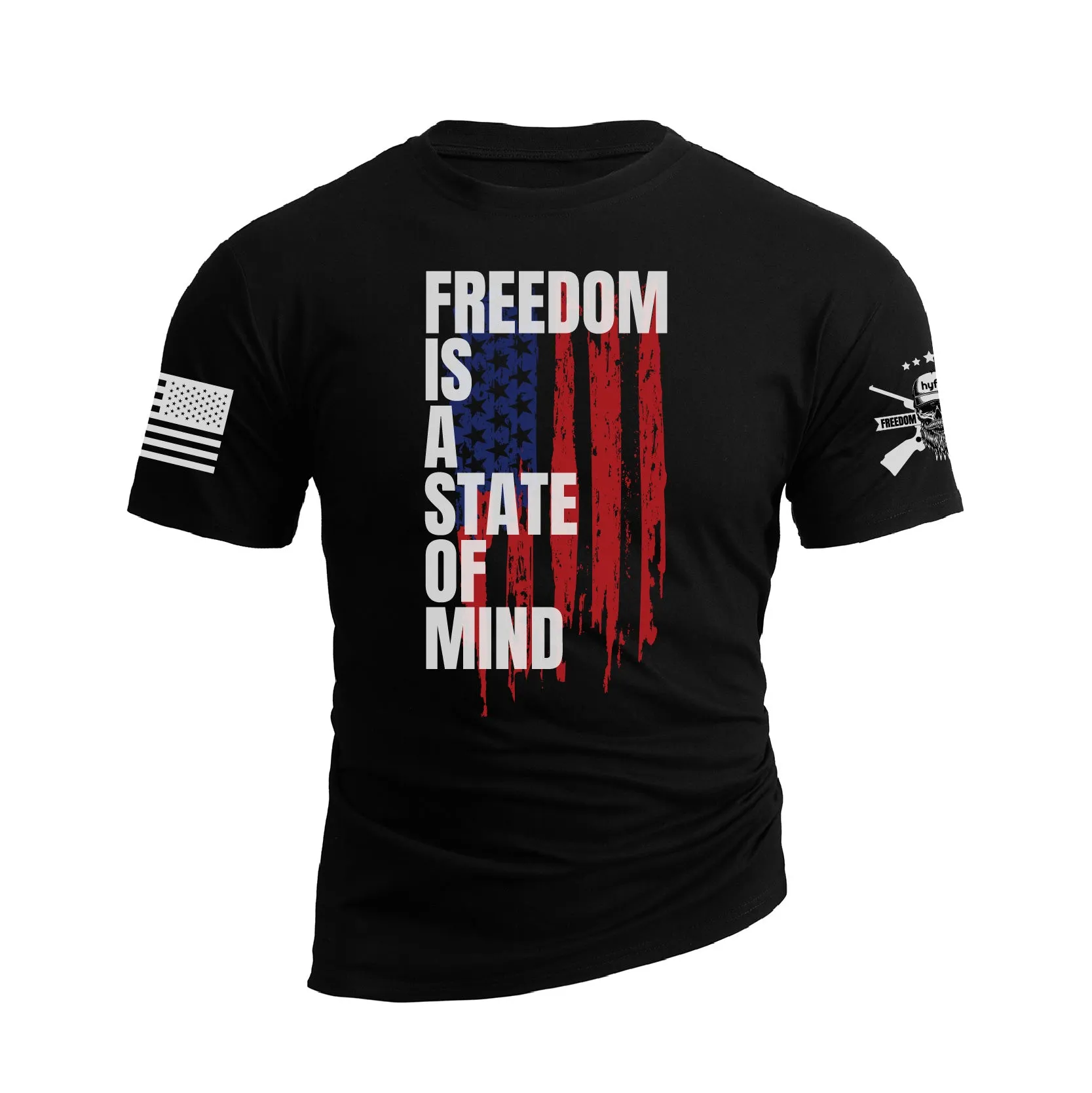 FREEDOM IS A STATE OF MIND GRAPHIC TEE