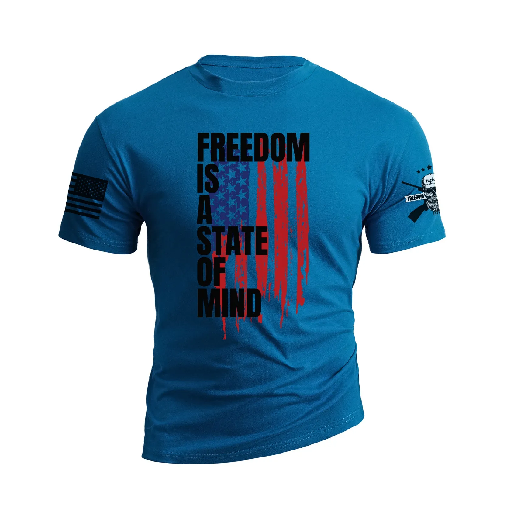 FREEDOM IS A STATE OF MIND GRAPHIC TEE