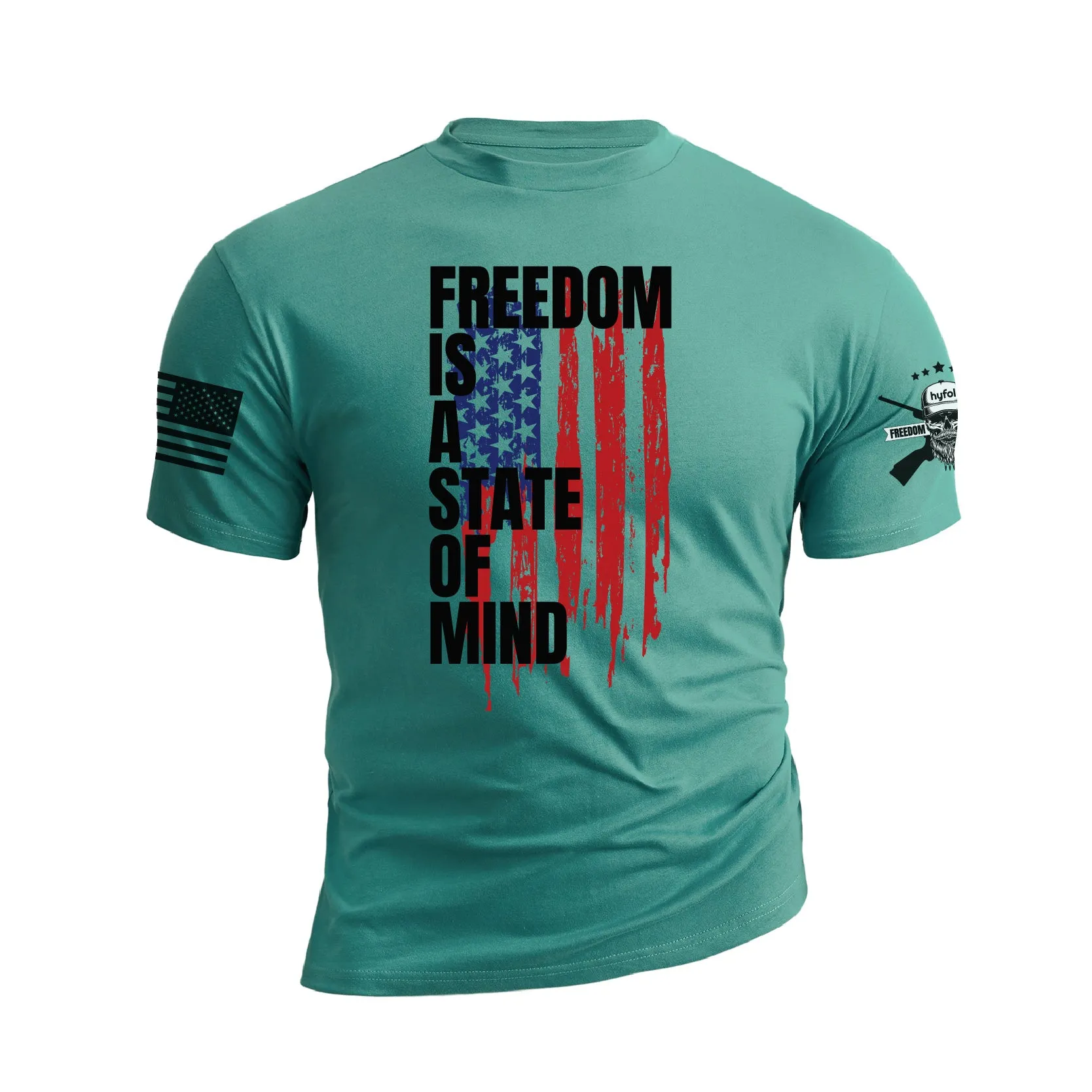 FREEDOM IS A STATE OF MIND GRAPHIC TEE