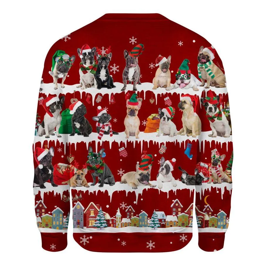 French Bulldog - Snow Christmas - Premium Sweatshirt