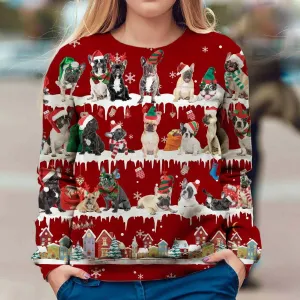 French Bulldog - Snow Christmas - Premium Sweatshirt