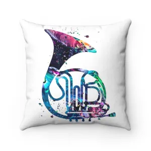 French Horn Square Pillow