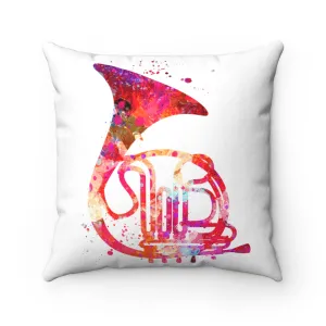 French Horn Square Pillow