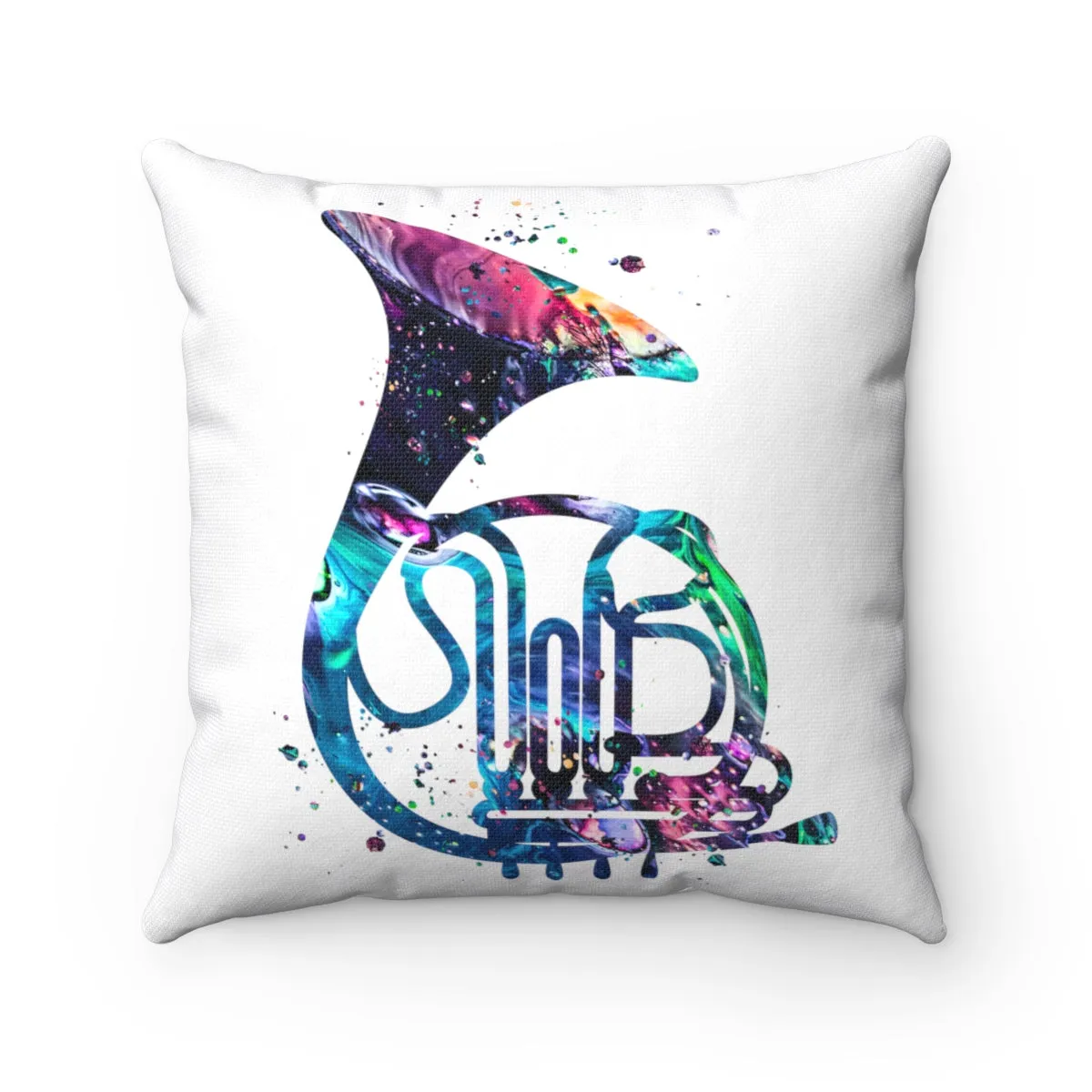 French Horn Square Pillow