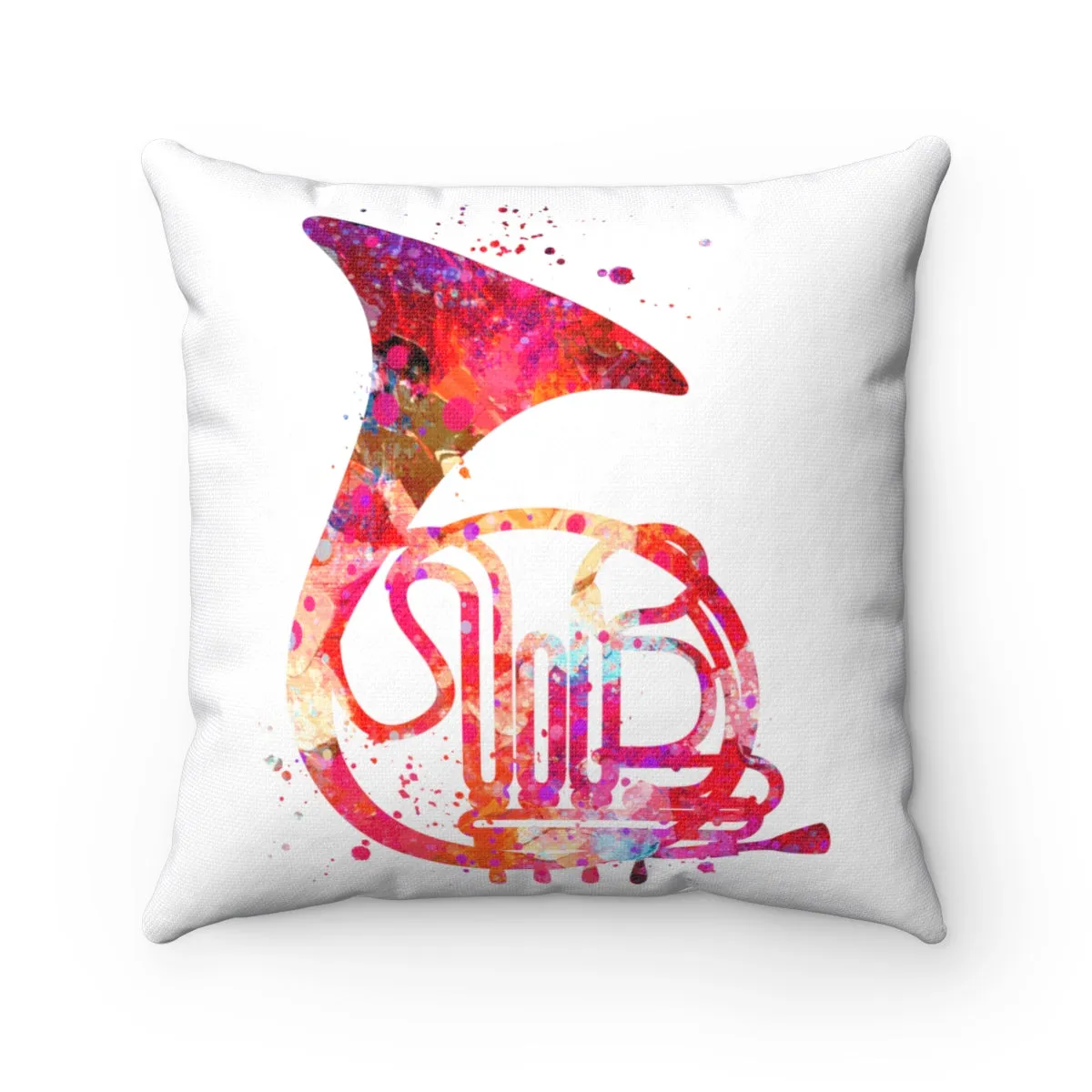French Horn Square Pillow