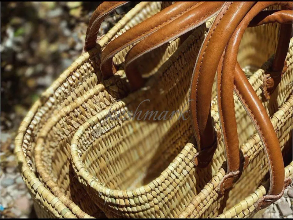 French Market Basket, Eco-Friendly Grocery Tote, Stylish French Market Bag
