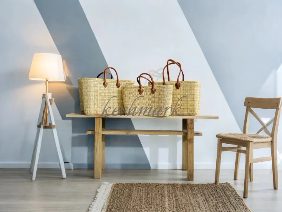 French Market Basket, Eco-Friendly Grocery Tote, Stylish French Market Bag