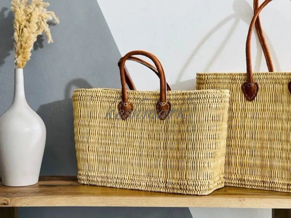 French Market Basket, Eco-Friendly Grocery Tote, Stylish French Market Bag