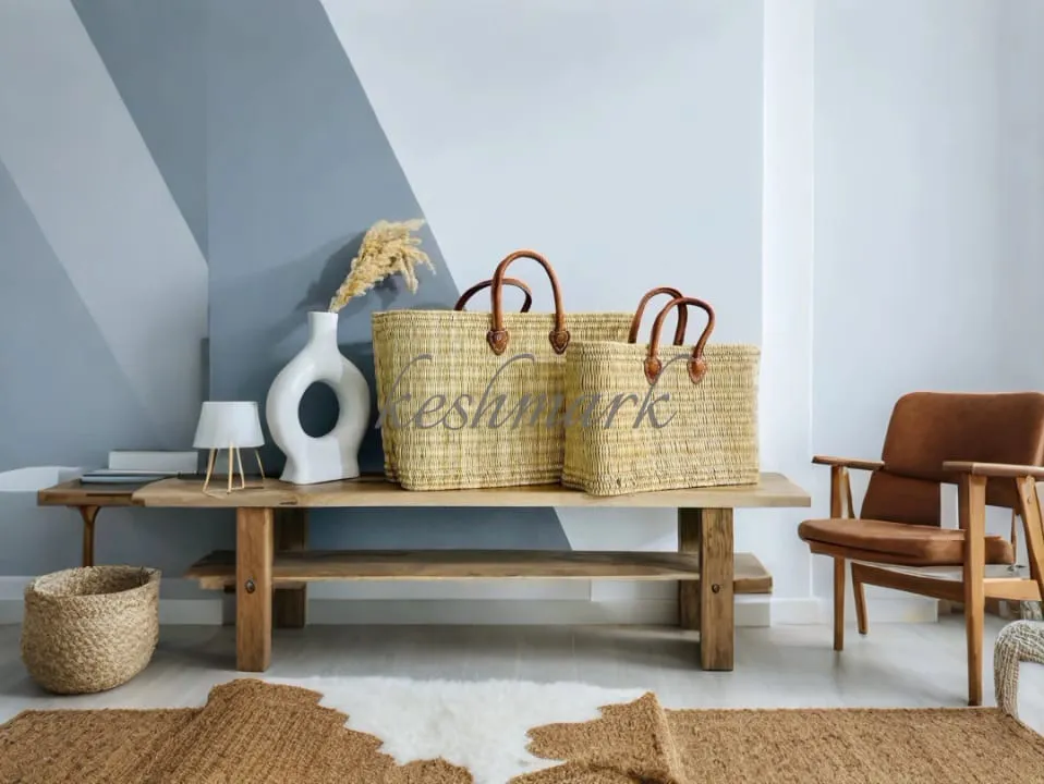 French Market Basket, Eco-Friendly Grocery Tote, Stylish French Market Bag