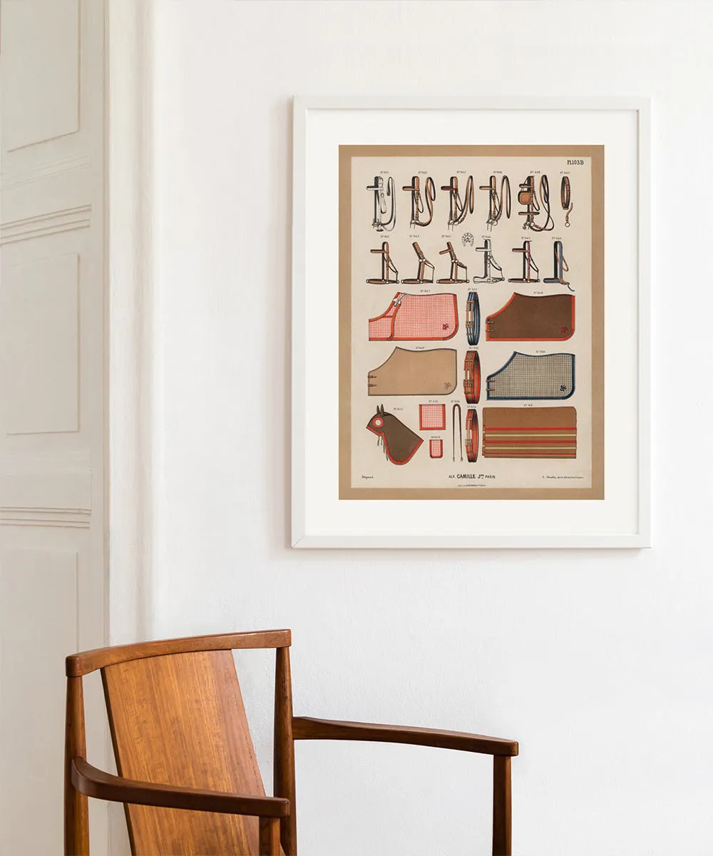 French Saddlery Print