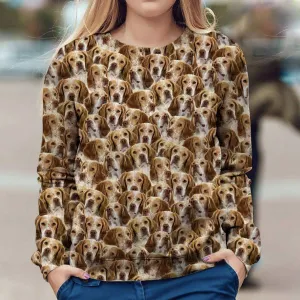 French Spaniel - Full Face - Premium Sweatshirt