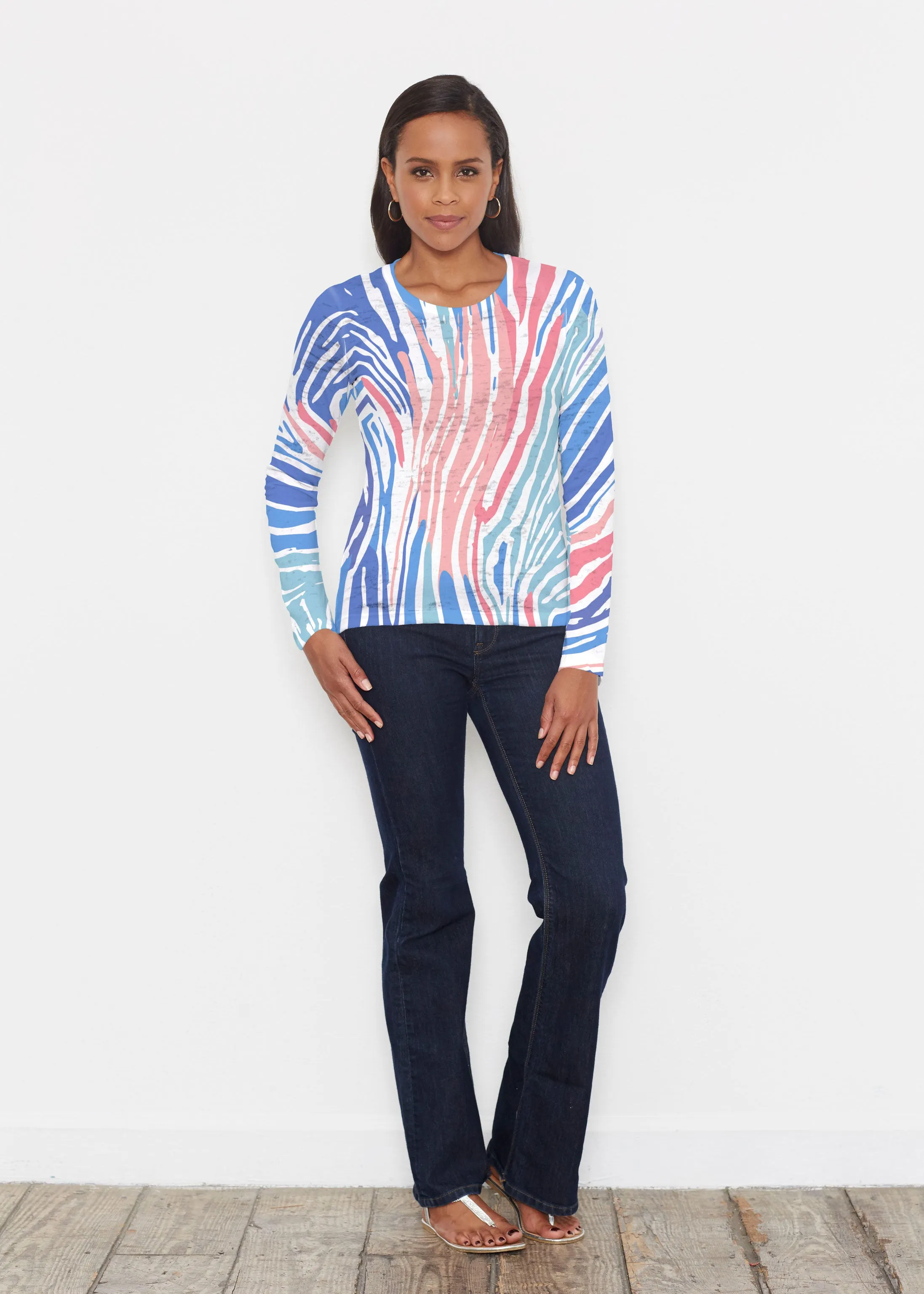 Fruity Stripes (14272) ~ Signature Long Sleeve Crew Shirt