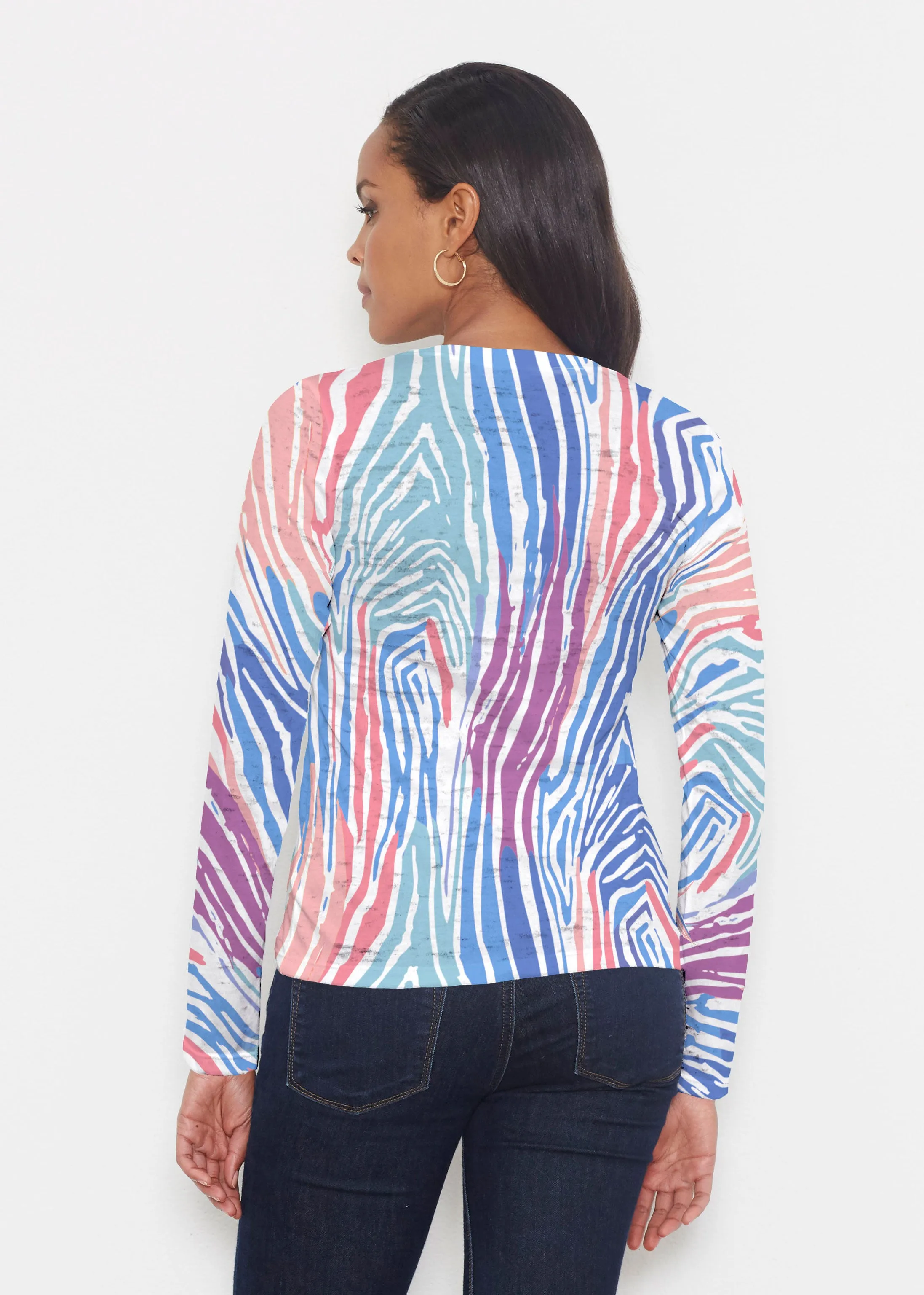 Fruity Stripes (14272) ~ Signature Long Sleeve Crew Shirt