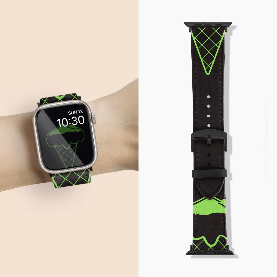 Fujisan Black Ice Cream - Apple Watch Band