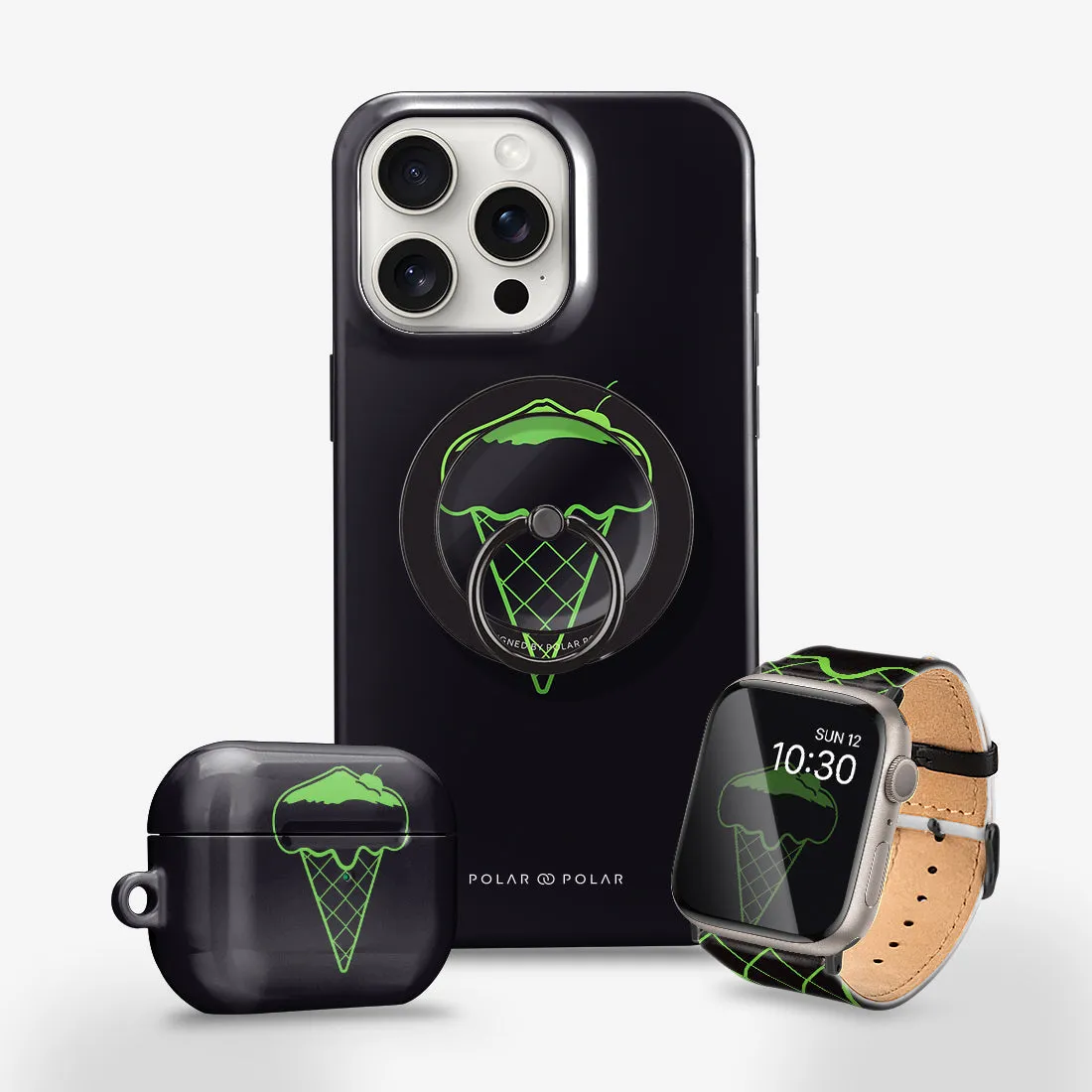 Fujisan Black Ice Cream - Apple Watch Band