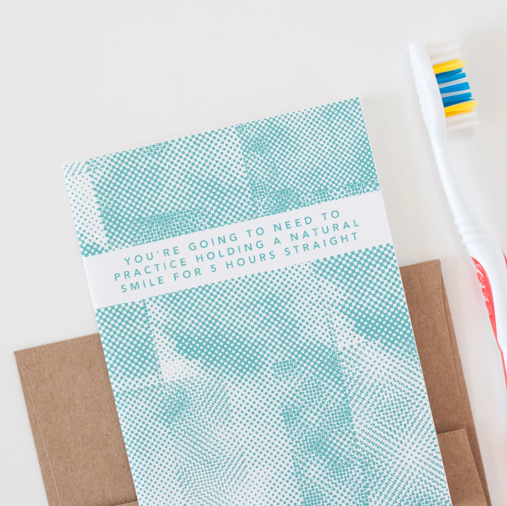 funny wedding card, practice your wedding smile, be in our wedding party card