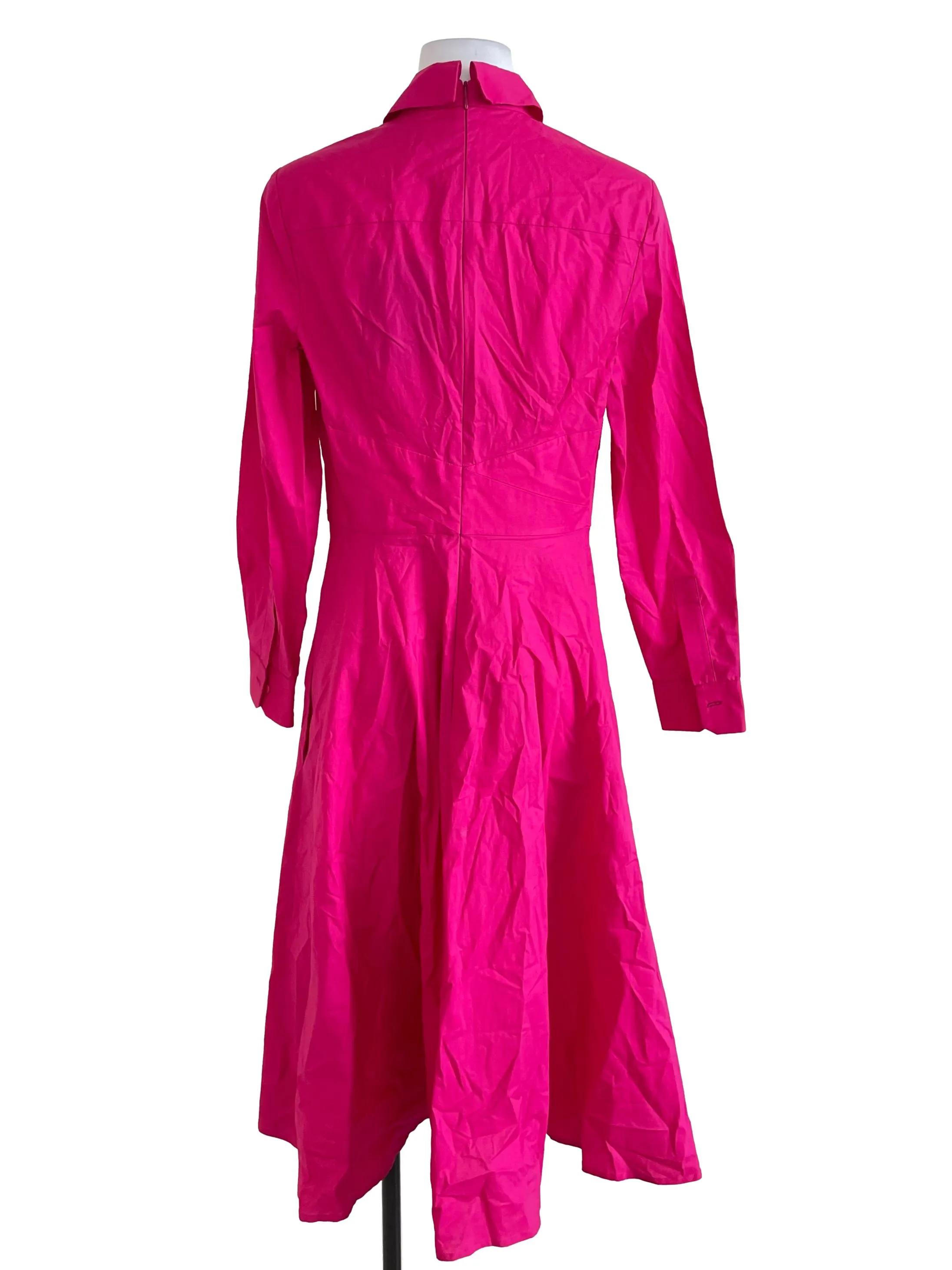 Fuscia Pink Shirt Dress