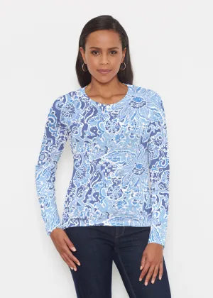 Fusion Blue (2895) ~ Signature Long Sleeve Crew Shirt