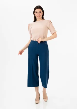 G-Line Indigo Wide Leg Cropped Pants