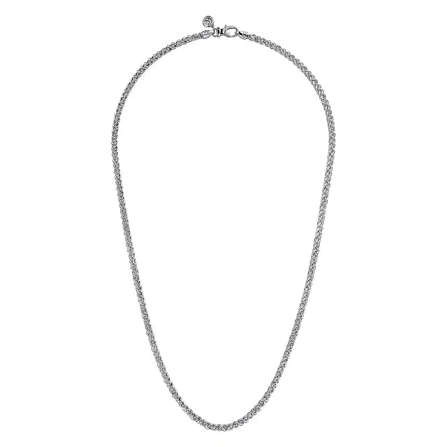 Gabriel & Co. Men's 3.20mm Wheat Chain Necklace