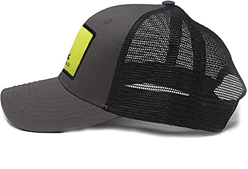 Gadsden Flag Trucker Baseball Snapback Hat (Black) - International Tie