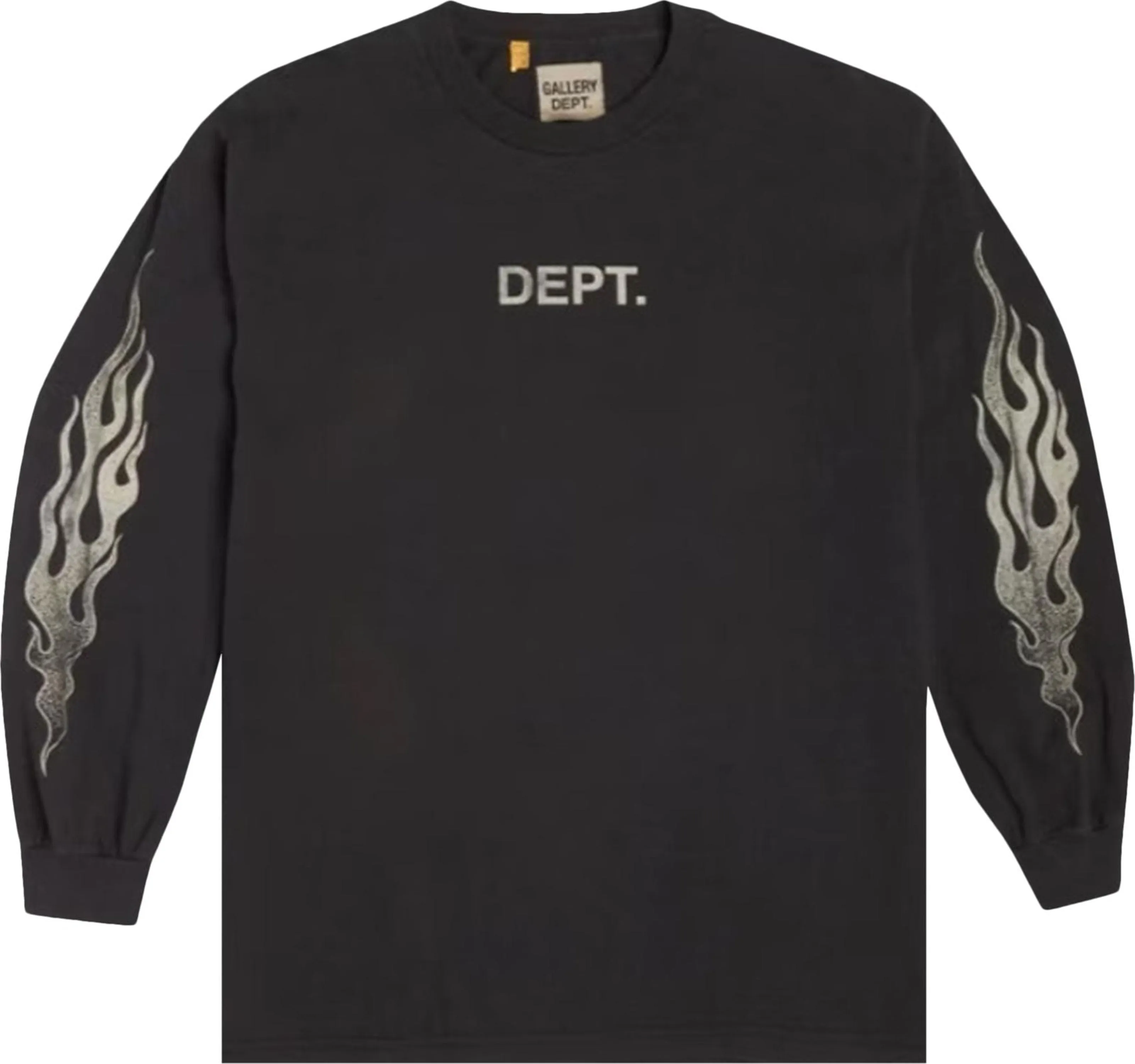Gallery Dept. "Flames" L/S Tee Black