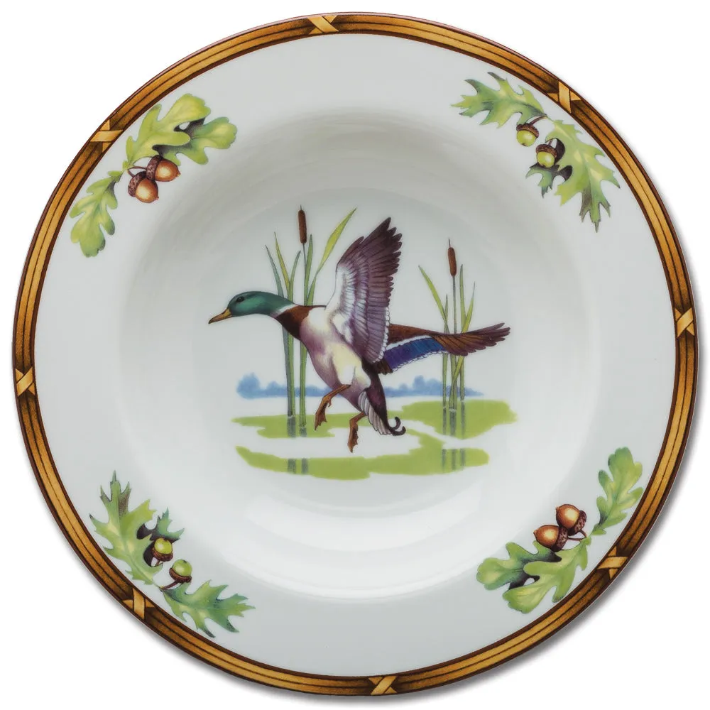 Gamebird Rimmed Soup Bowl