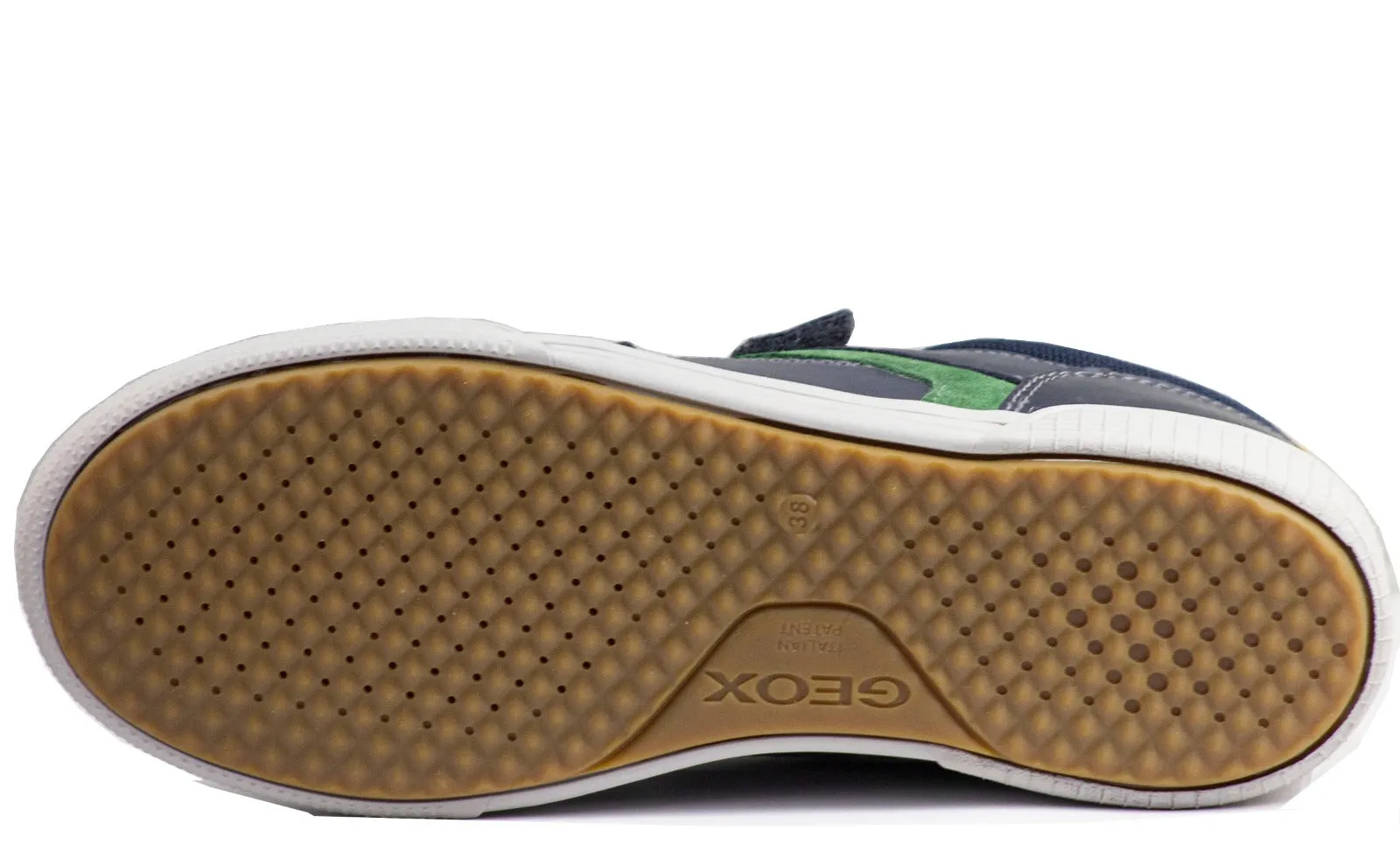 Geox Boy's J Poseido Navy Green Fashion Sneake