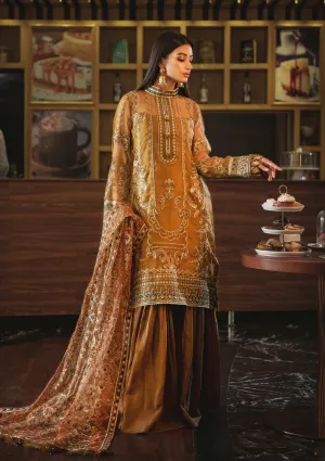 Gharara Dress Pakistani in Rusty Brown Color #PF366