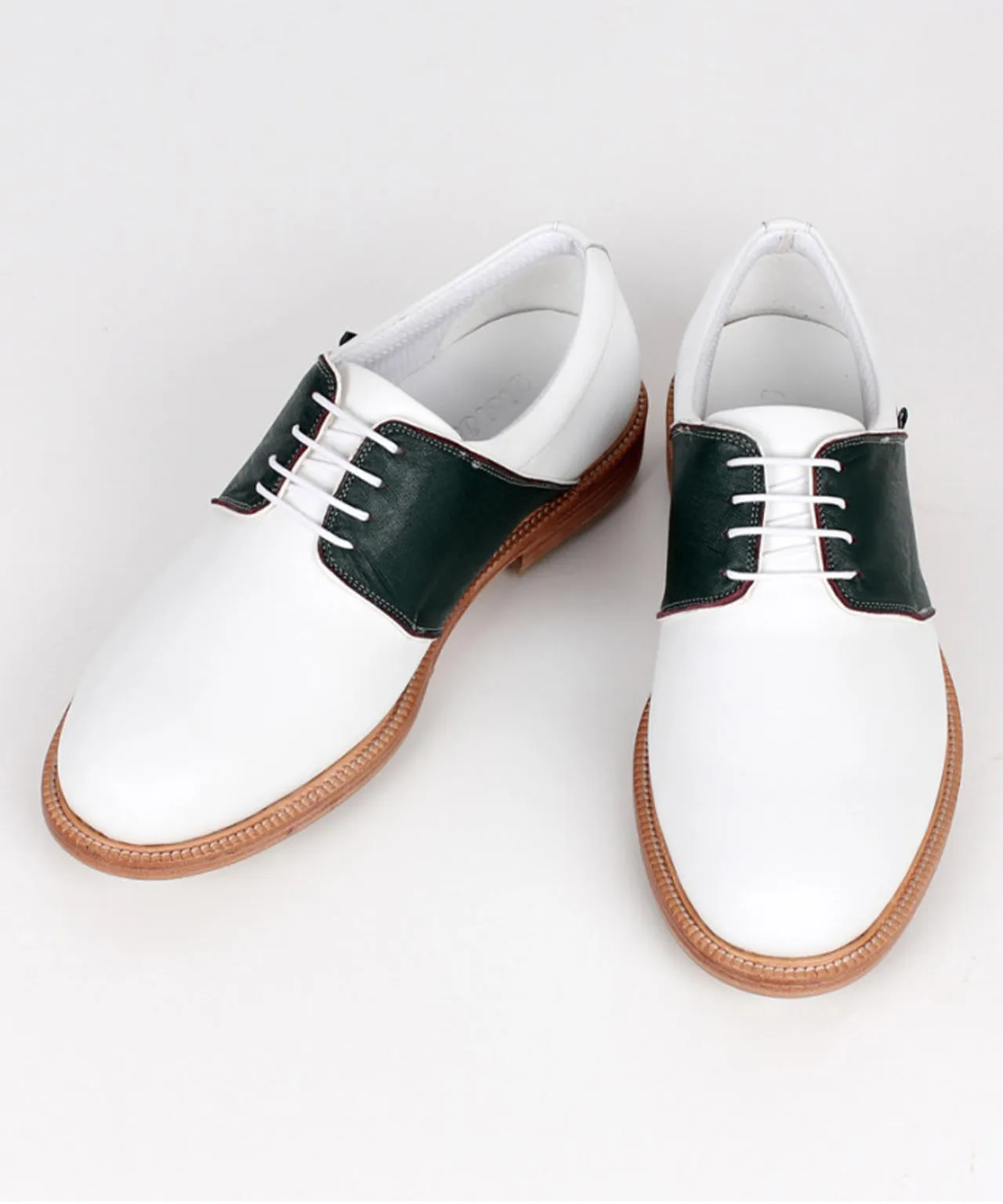 Giclee Men's Tour Player Premium Leather Golf Shoes- Green