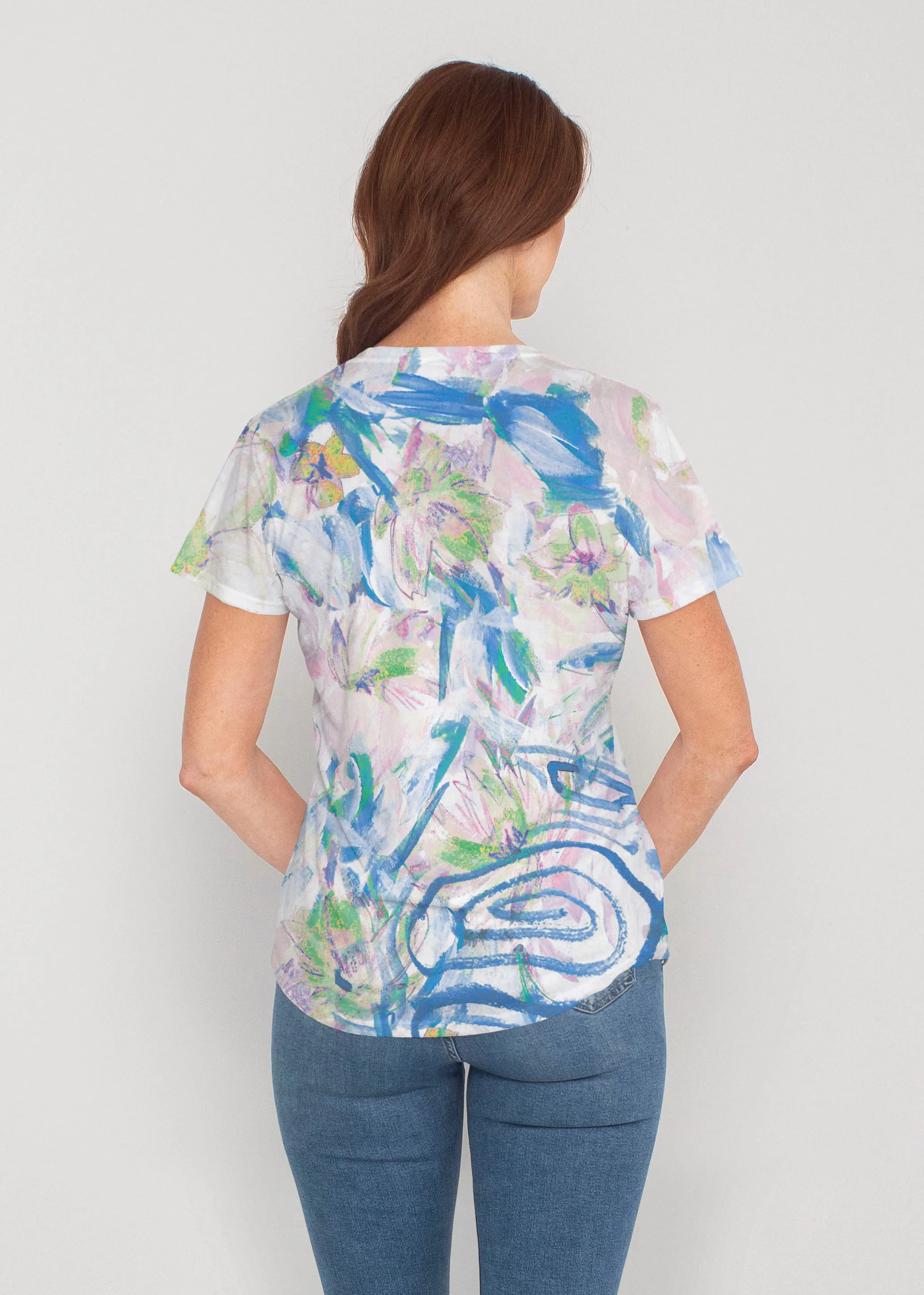 GiGi (17251) ~ Contoured Tri-Blend Scoop Tee